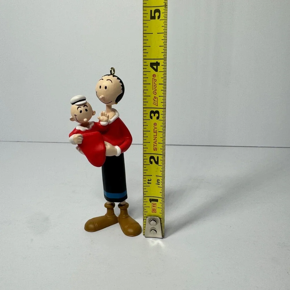 Vintage 1995 Hallmark Keepsake Olive Oyl and Swee'Pea Popeye Ornament Figurine‎
